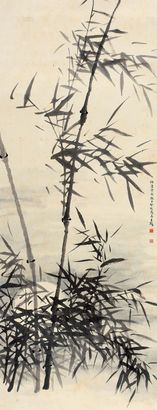 汪吉麟 癸亥（1923年）作 墨竹 立轴