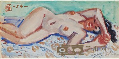 郭柏川 1965年作 裸女 182×368cm