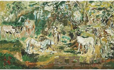 沙耆 1995年作 假想天堂 599×98cm