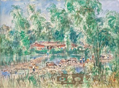 蓝荫鼎 1967年作 乡村 572×778cm