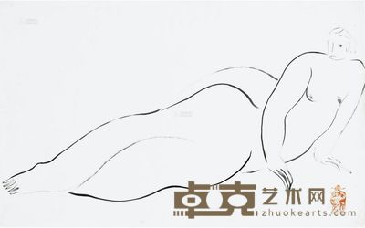 常玉 斜躺裸女 286×455cm