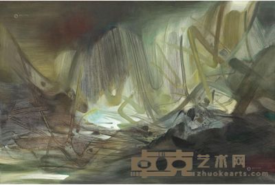 朱德群 1983年作 纵谷华光 130×195cm