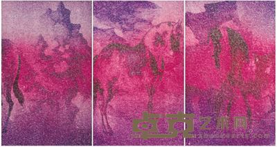 桑火尧 2012年作 盛世韬光话古今系列1号（3联作） 857×1597cm；85.7×53.3 cm；85.3×53.2cm