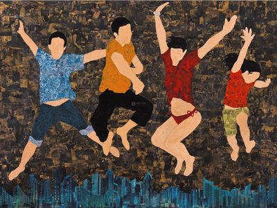 薛松 2010年作 海阔天空