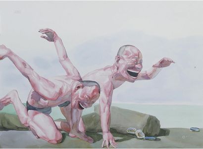 岳敏君 2006年作 笑主义24号