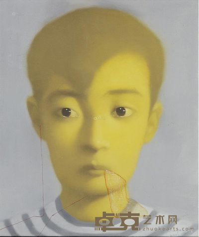 张晓刚 2002年作 血缘系列:男孩 58×49cm