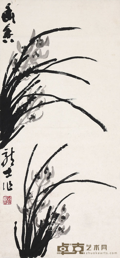肖龙士 兰草 36*77cm
