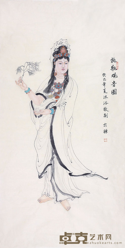 杨亮 观世音 138*70cm