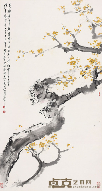 裴家同 梅花 90*48cm