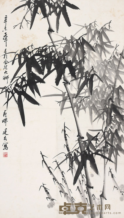 陈廷友 竹 93*53cm