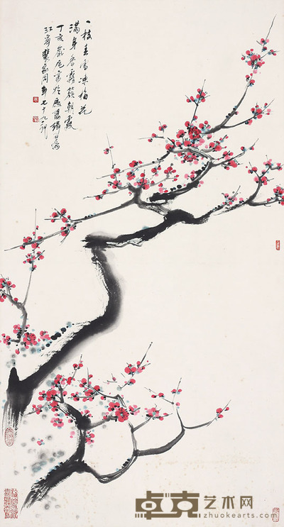 裴家同 梅花 88*48cm