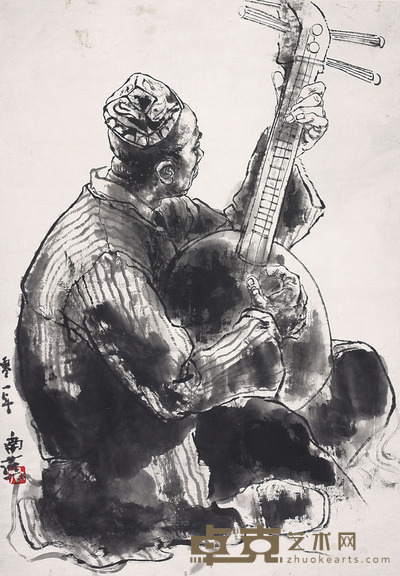 何南燕 人物 67*96.5cm