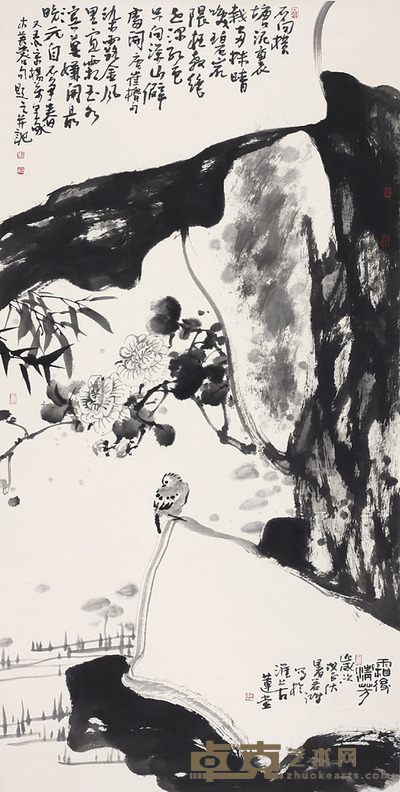 徐若鸿 花鸟 137*70cm