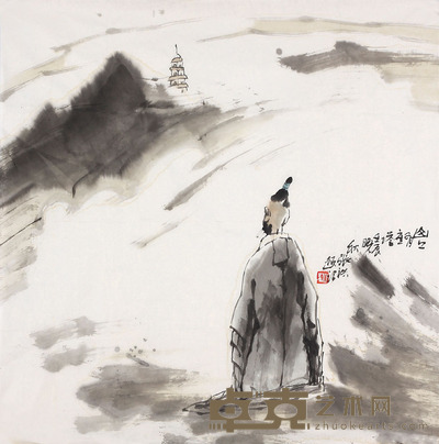 张洪 人物 69*69cm