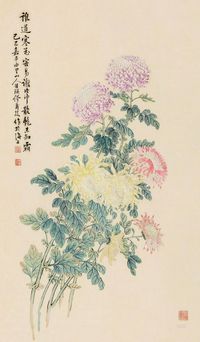 缪谷瑛 己巳（1929）年作 寒香图 立轴