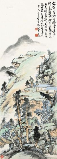 赵云壑 甲戌（1934）年作 林壑山居 立轴