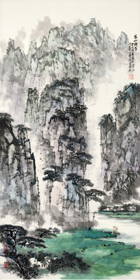 李传新 山水