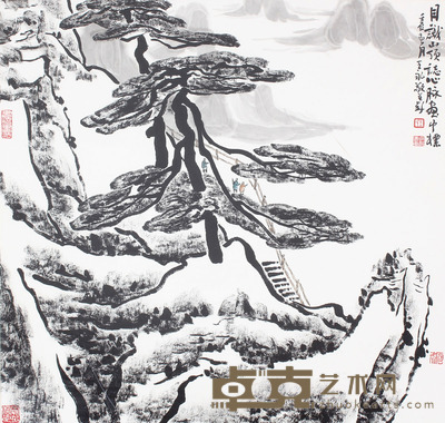 王永敬 山水镜框 68×68