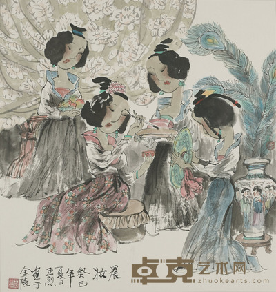 王烈 晨妆 51×48cm