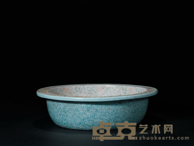 民国紫砂盆 D：34cm，H：9cm