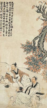 吕佛庭 人物 镜心