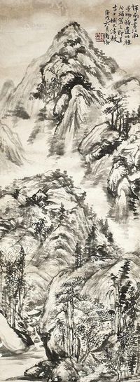 陈师曾 山水 立轴