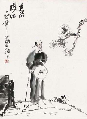 吴山明 高山隐士