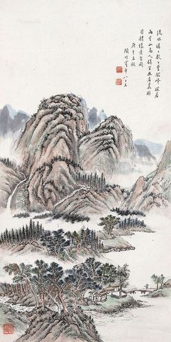 陶明霞 青绿山水