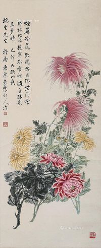 邓怀农 菊花图