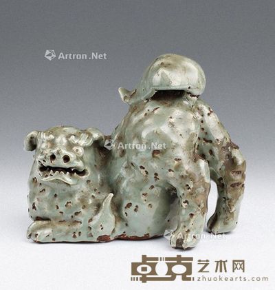 龙泉窑狮子摆件 高21cm；宽24cm