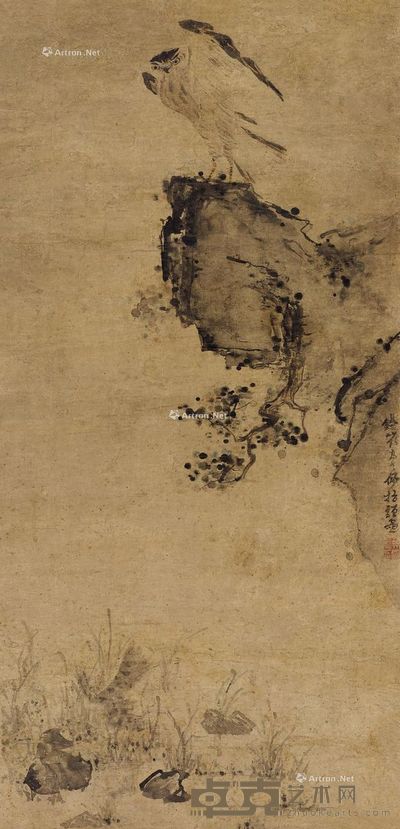 高其佩 雄鹰 97×46cm