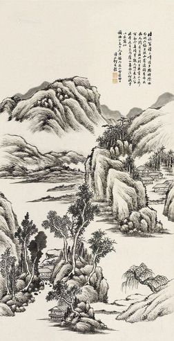 何维璞 溪山幽居