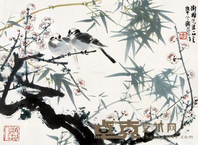 刘旦宅 美足白头 34×47cm