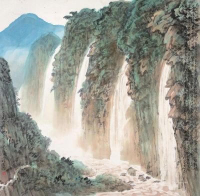 林良丰 峡谷飞瀑