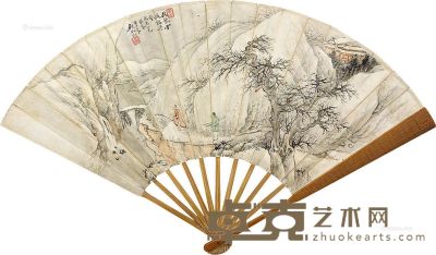 吴琴木 冯幵 杖藜雪后 书法 20×54cm
