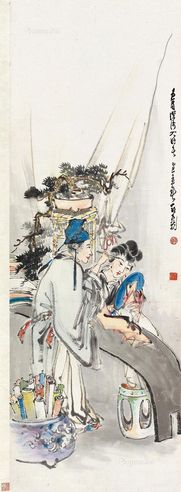 郑乃珖 张昶画眉