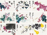 娄师白 花卉草虫册