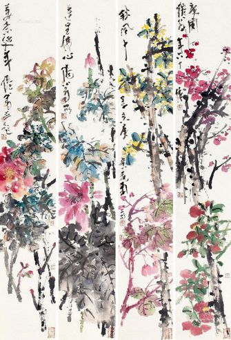 吴冠南 花卉