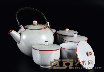 民国时期 日本瓷茶具（一壶五杯） （一套） 尺寸不一