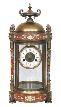 1885年 铜胎掐丝珐琅座钟