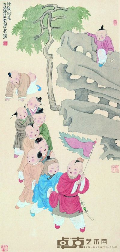 于水 神龙甩尾 75×35cm 约2.4平尺