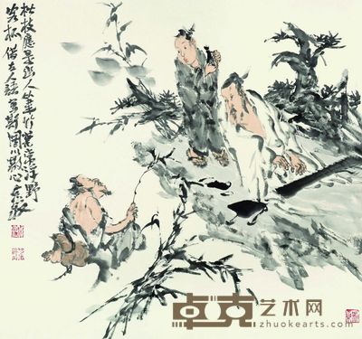 梁占岩 幽人抒怀 68×68cm 约4.2平尺