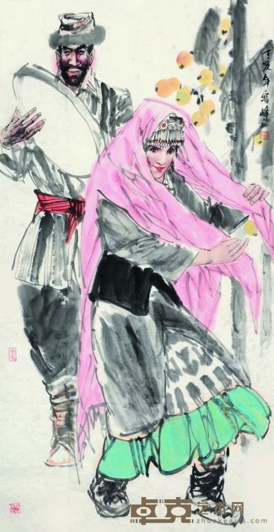 李宝峰 维族歌舞团 137×70cm 约8.8平尺
