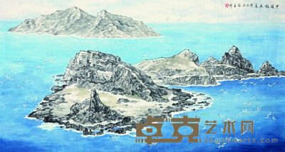 苗再新 中国钓鱼岛 96×178cm 约15.6平尺