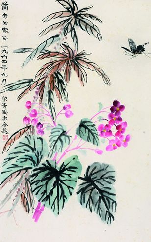 胡絜青 花卉