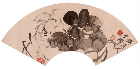 李鱓 扇面
