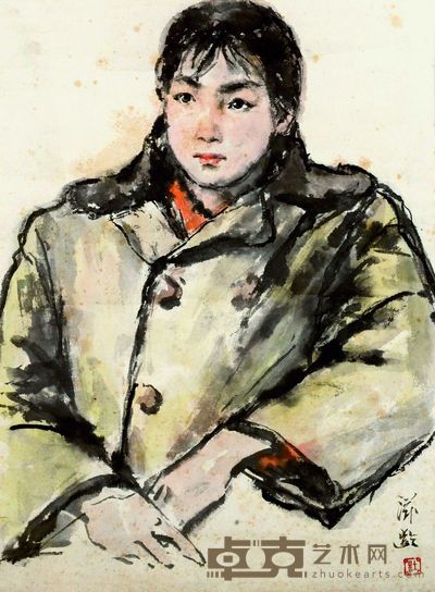 杜滋龄 人物 49×36cm 约1.6平尺