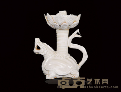 老湖田窑龙龟灯盏 高15