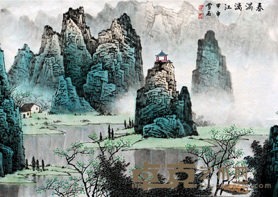 春满漓江 白雪石 69×94约5.8平尺