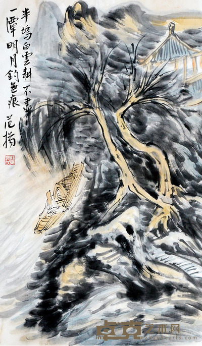 风景人物 范扬 74×46约3.0平尺